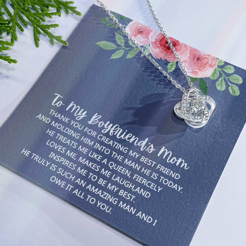 To My Boyfriend's Mom Necklace From Girlfriend Mom, Mothers Day Necklace For Boyfriends Mom From Girlfriend, Personalized Gifts For Mother-In-Law, Boyfriends Mom Gift Necklace, Necklace for Women