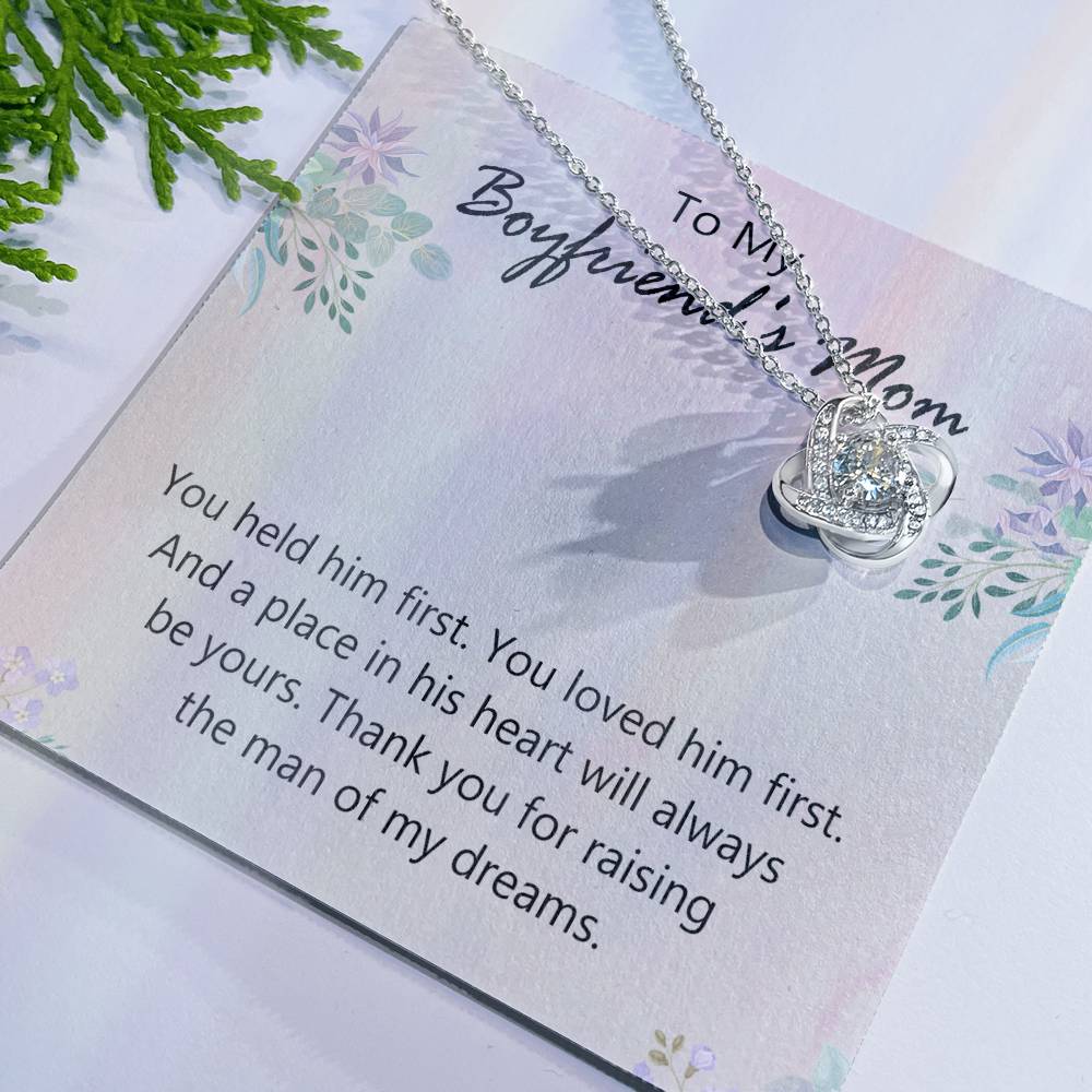 To My Boyfriends Mom Necklace From Girlfriend, Jewelry For Boyfriends Mom, Presents For Mom Necklace for Women, Boyfriends Mom Gifts Necklace On Mother's Day, Birthday, Christmas, Thanksgiving