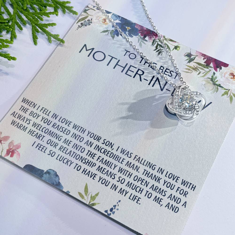 To My Mother-In-Law Gift Mothers Day Gift Necklace Mother-In-Law Gifts Jewelry Love Knot Necklace 6323