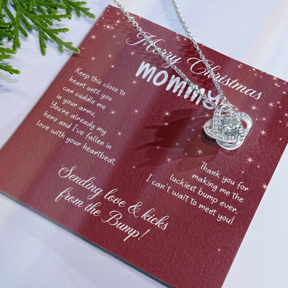 To My Mom Christmas Necklace Christmas Gift For Mom To Be First Time Mommy Gift