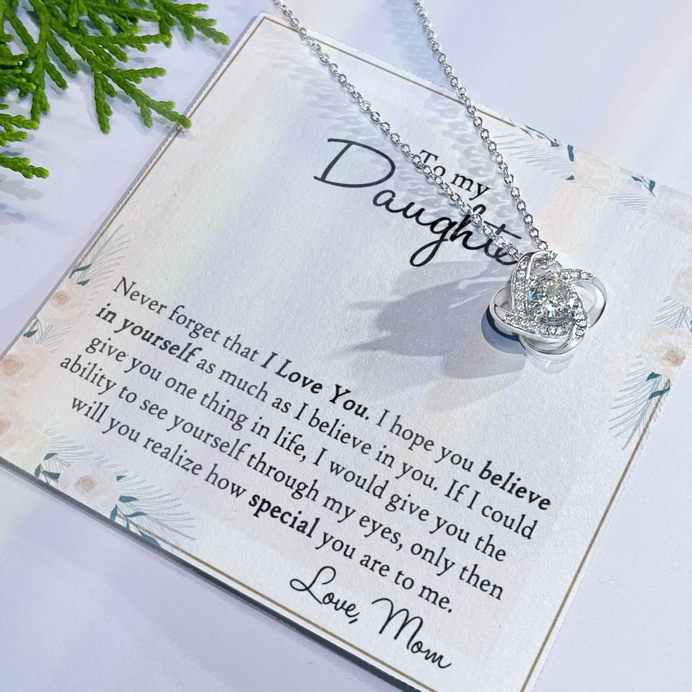 Mother And Daughter Gift Necklace Pendant - To My Daughter Necklace From Mom, Jewelry Gifts for Girls, Little Girls Mother To Daughter Jewelry Gift Present for Birthday Graduation Gift Christmas