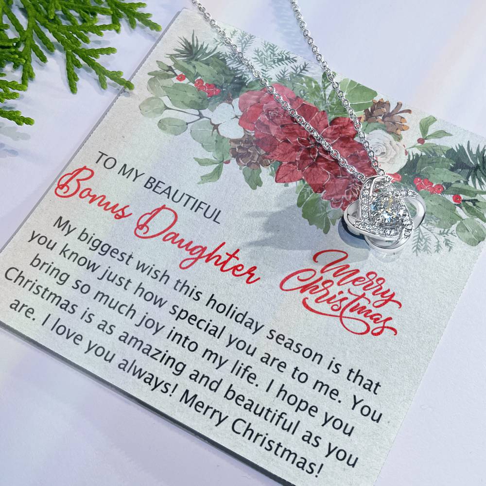 Personalized to My Bonus Daughter Necklace, Bonus Daughter Gift, Step Daughter Gift from Stepmom, Step Daughter Gift from Step Dad, Step Daughter Necklaces Styles Jewelry Gift For Girls Little Girl