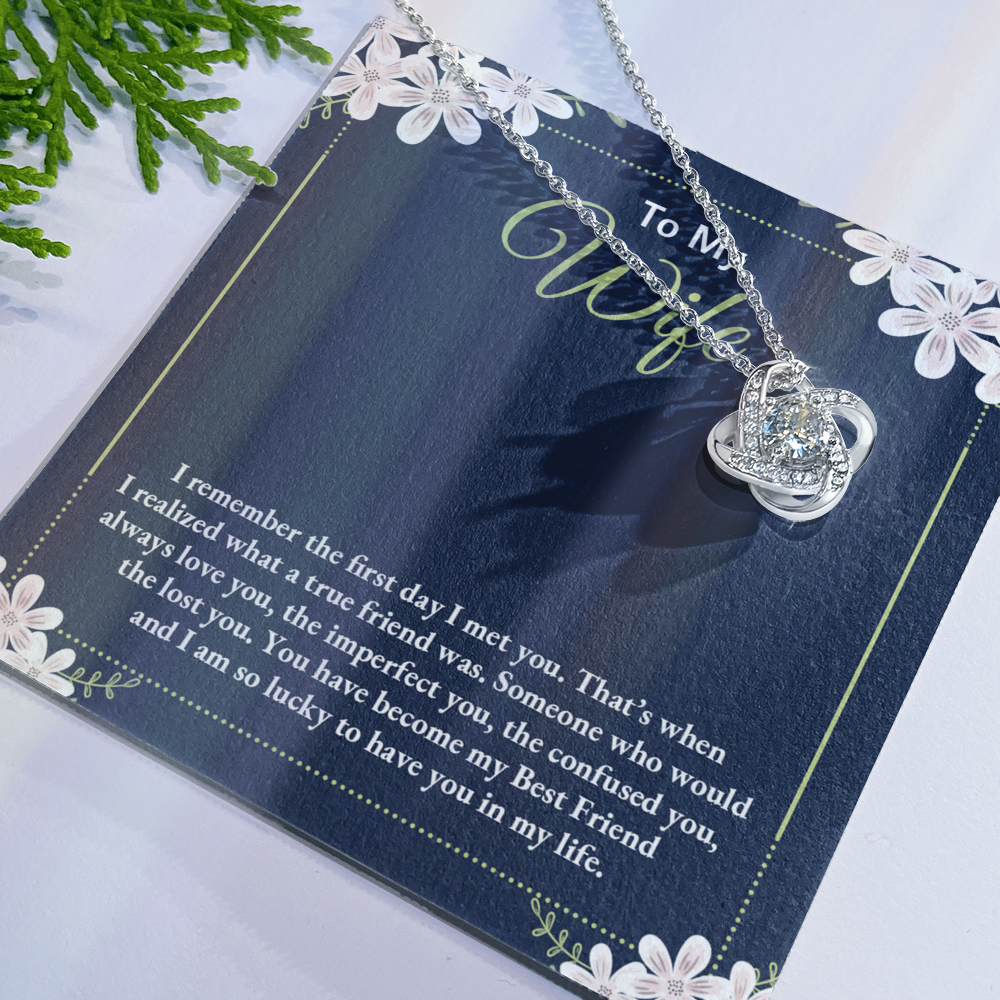 To My Wife Necklace For Wife From Husband, Necklace Gift For Women, Soulmate Jewelry Gift For Wife, Birthday Beautiful Soulmate Gifts For Her, Girlfriend Gift Necklace, Future Wife Gift Necklace