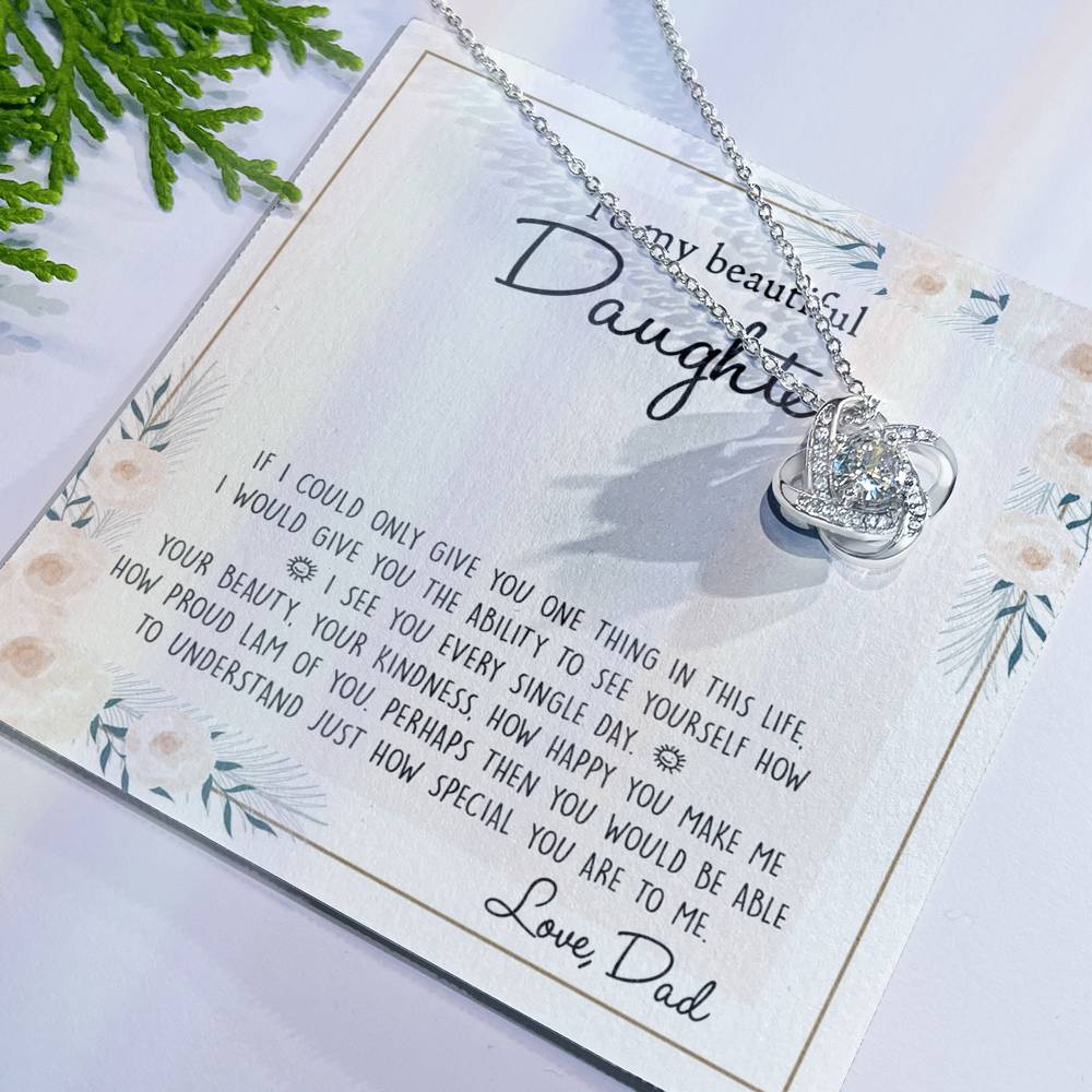 Father To Daughter Gifts Necklace for Daughter Birthday Gift for Her Daughter Graduation Day And Christmas Present For Daughter From Dad Jewelry Gift For Teen Girls, To My Daughter Necklace