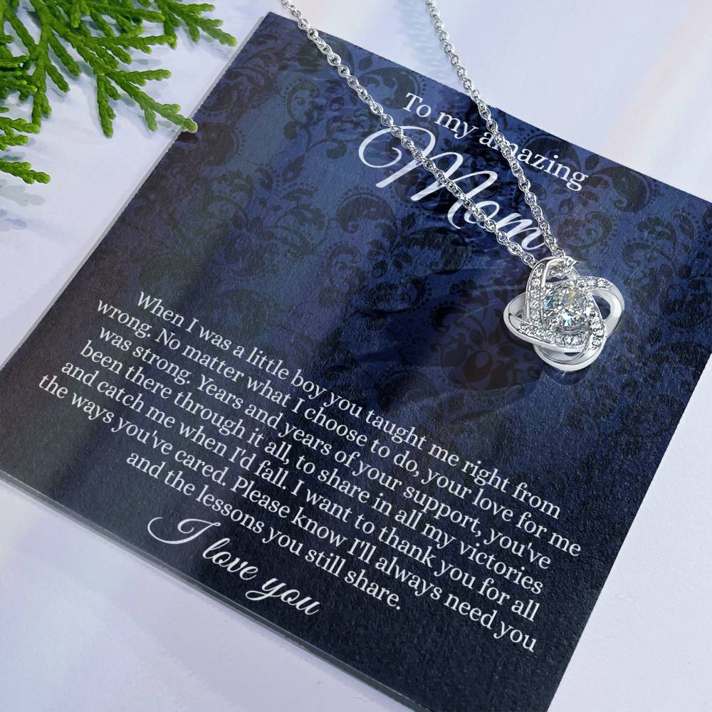 To My Amazing Mom Necklace From Daughter With Card And Box Gift For Mom, Loving Mom, Thank You Mom Gift Necklae, Jewelry Gift For Women On  Mother's Day Necklace Anniversary, Birthday Gift For Her