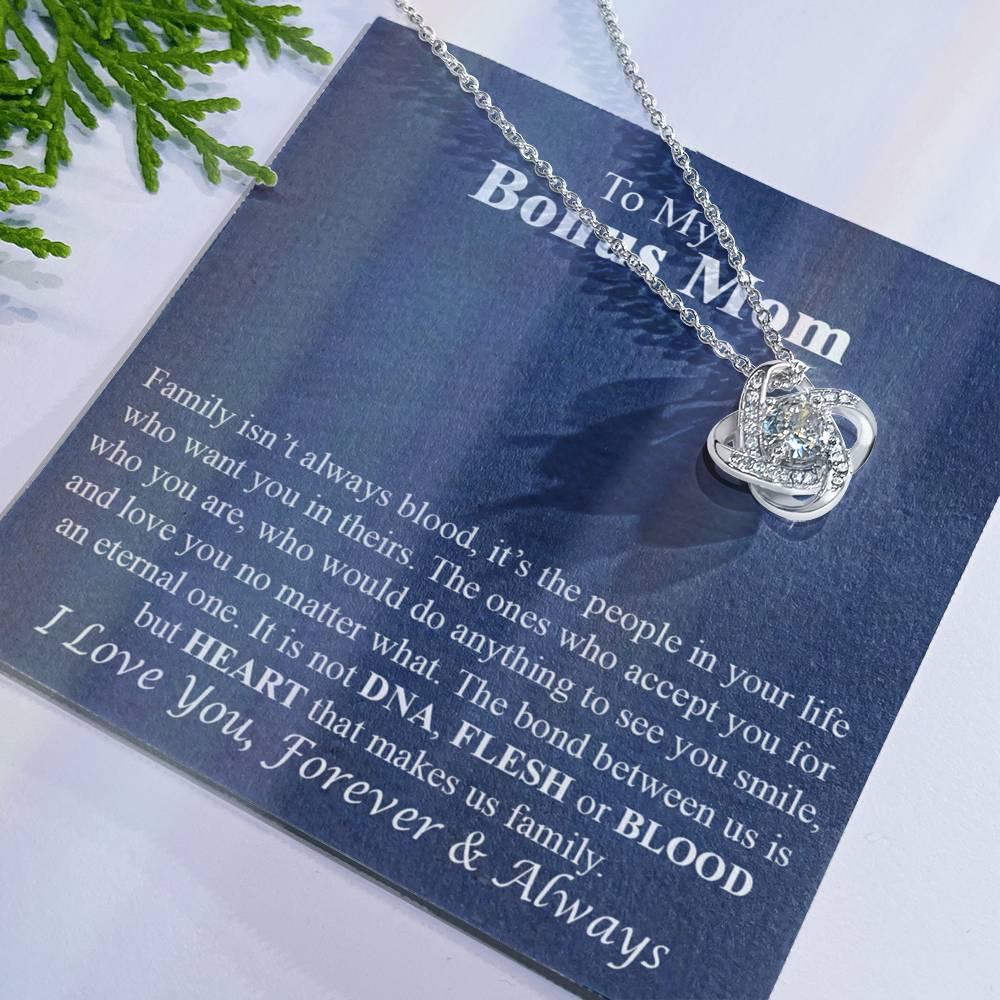 To My Bonus Mom Necklace Gift for Bonus Mom On Mother's Day Necklace For Stepmom