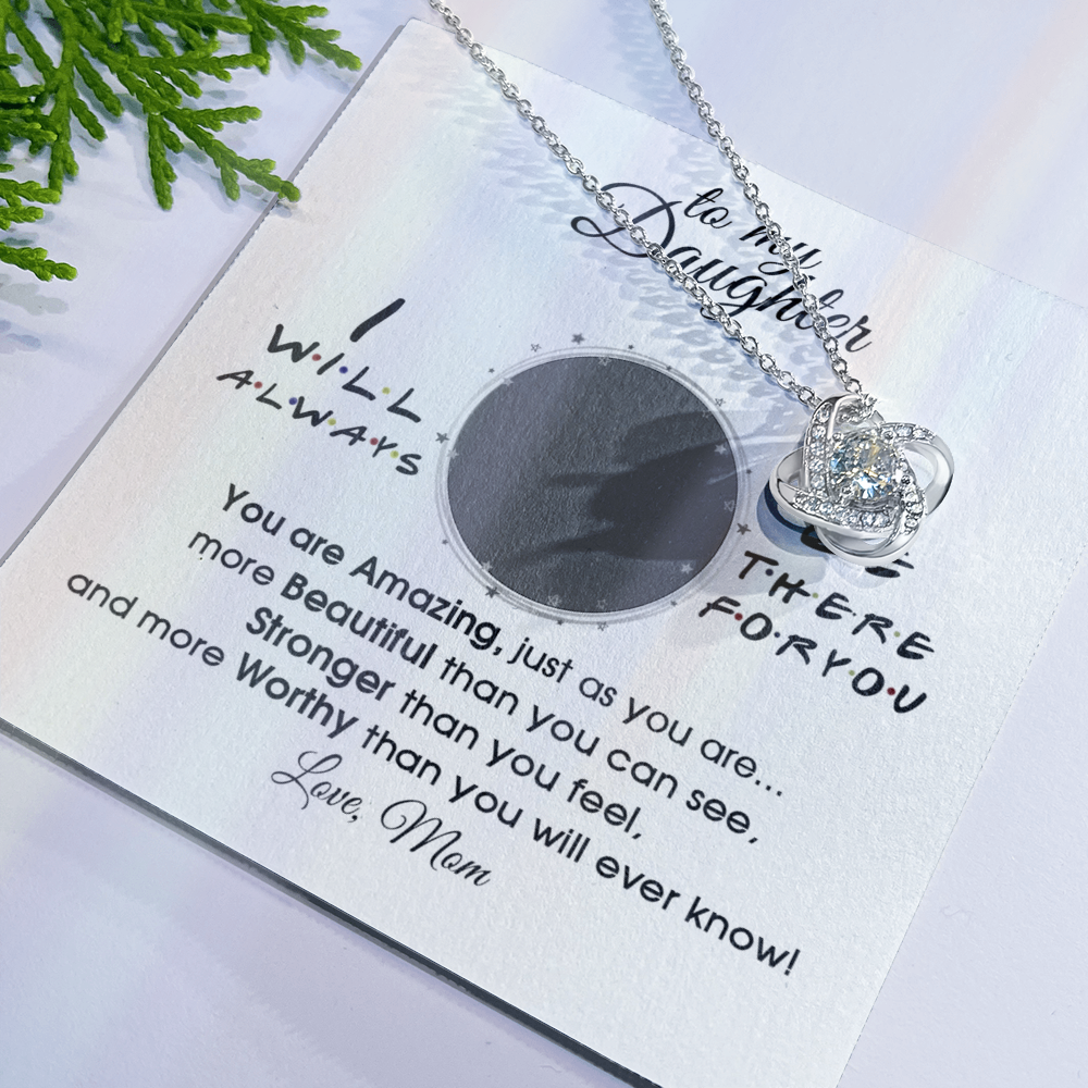 To My Daughter Necklace From Mom - Necklaces For Daughter From Mom, Mother Daughter Necklace, Gifts For Daughters From Mothers, Jewelry Gift For Daughter On Birthday, Christmas, Graduation Gift