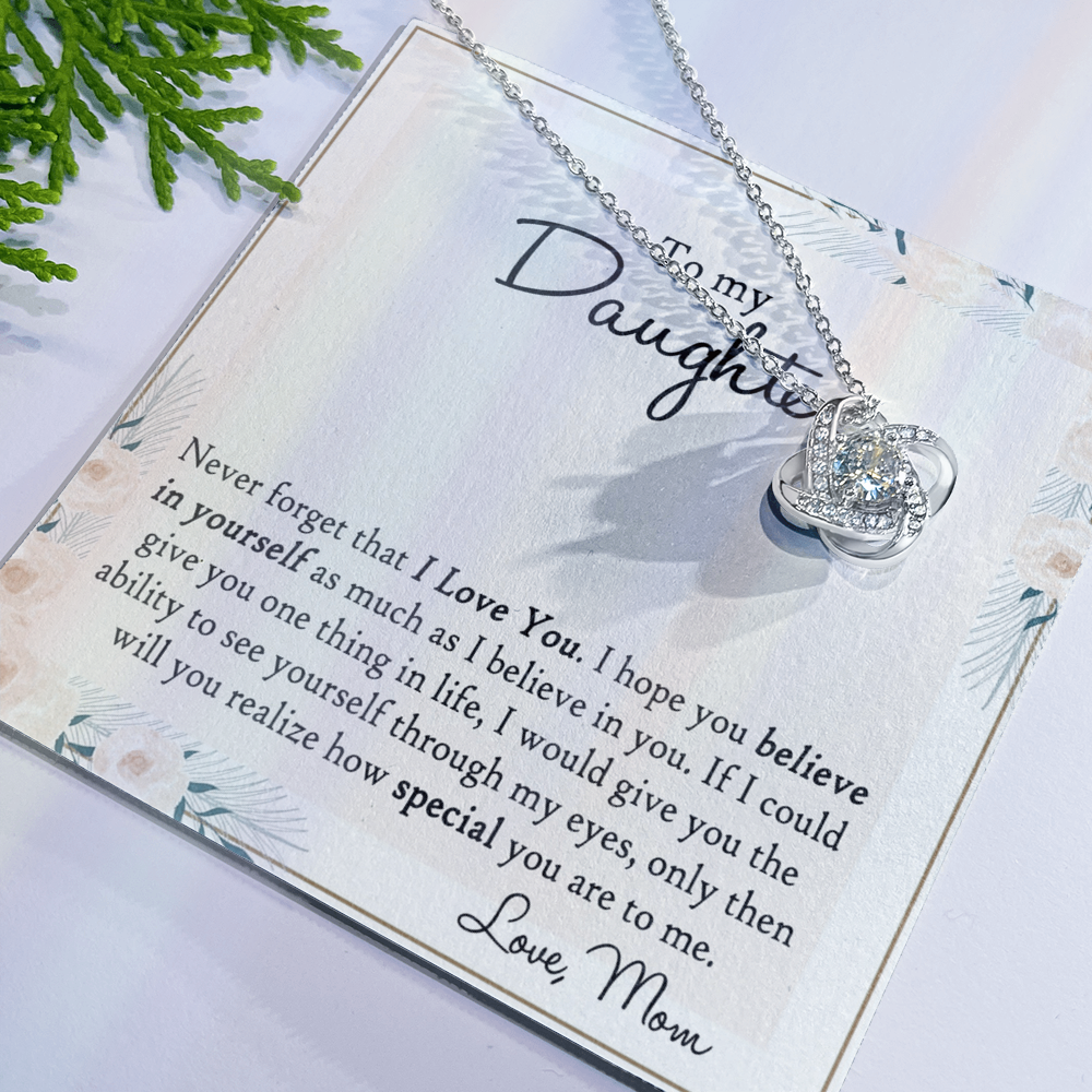 Mother And Daughter Gift Necklace Pendant - To My Daughter Necklace From Mom, Jewelry Gifts for Girls, Little Girls Mother To Daughter Jewelry Gift Present for Birthday Graduation Gift Christmas