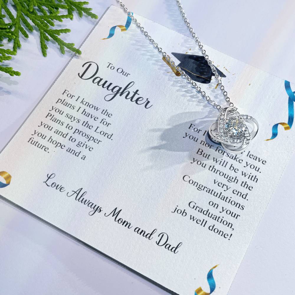 To My Daughter Necklace from Mom, Graduation Gift Necklace, Pendant Gift for Daughter, Graduation Gift for Her, High School, College Grad, Senior Graduation, Class of Necklace, Jewelry For Girls