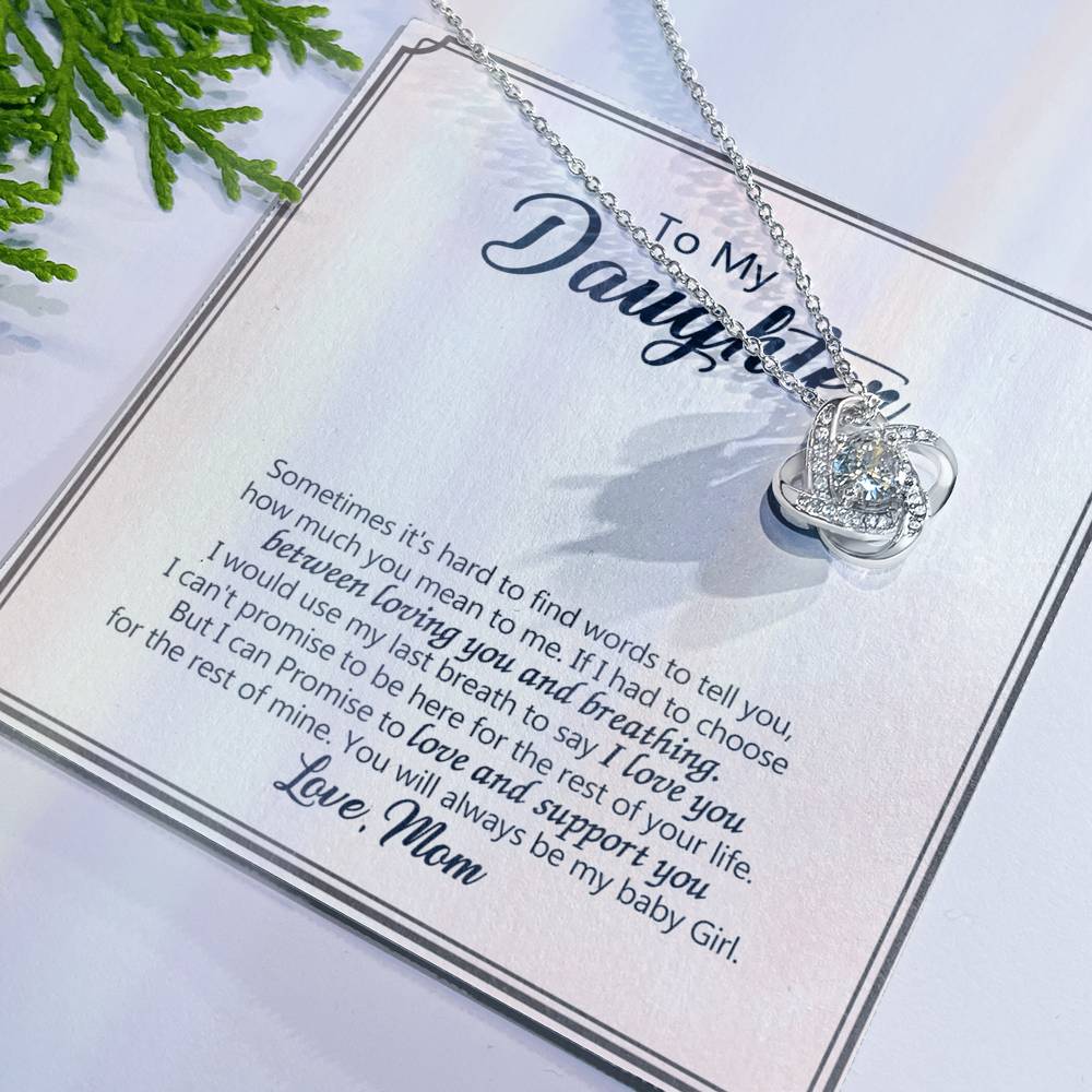 To My Beautiful Daughter Necklace from Mom, Mother and Daughter Gift Necklace, Jewelry Gift For Girls, Little Girl, Daughter, Necklace for Daughter, Daughter Birthday Graduation Gift from Mother