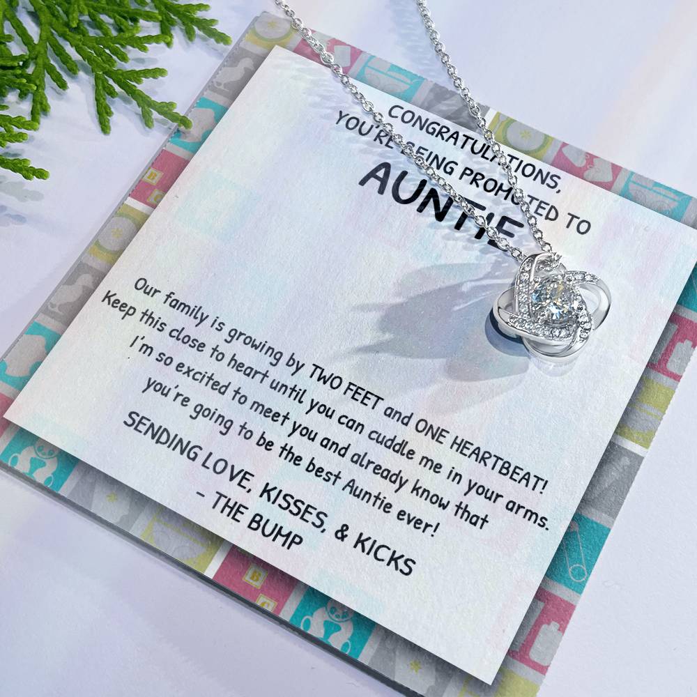 To My Soon To Be Aunt Gift Necklace, Aunt to Be Announcement from Baby Bump, Soon to Be First Time Aunt, Congratulations Gift Necklace, New Aunt Gift Necklace, Gift for Sister Jewelry For Women