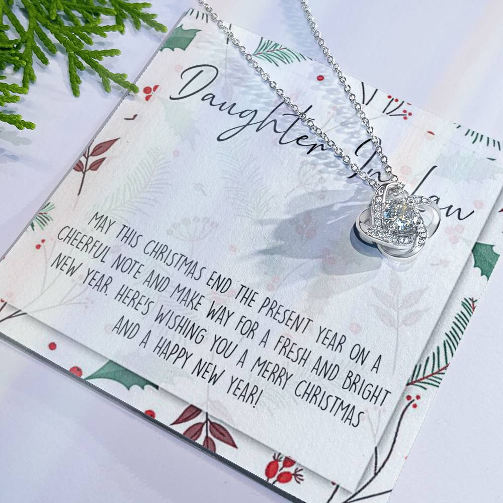 Christmas Jewelry for Daughter in Law Gift Necklace, Daughter in Law Jewelry, Xmas Holiday Graduation Gift for Daughter in Law, Gift from Mother in Law, Daughter in Law Gift From In Law