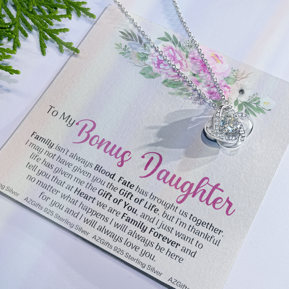 To My Bonus Daughter, Bonus Daughter Necklace, Step Daughter Necklace, Gifts For Stepdaughter, Gifts For Bonus Daughter, Bonus Daughter Gifts, Step Daughter Jewelry Gift For Girls, Little Girl