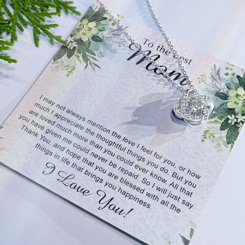 To My Mom Necklace From Daughter, Son - Mother And Daughter Gift Necklace For Mom, To The Best Mom Necklace For Women, Mom Gift Necklace, Jewelry For Mom On Birthday, Anniversary, Mothers Day