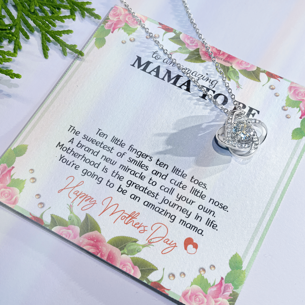 Mama To Be Necklace Best Gift for Expecting Wife Daughter Happy Mother's Day