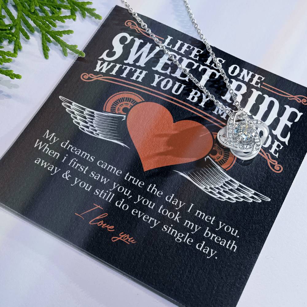 To My Riding Partners For Life Necklace Gift From Husband, Bikers Gift Necklace, Jewlery Motorcycle Gifts Necklace For Women From Men, Gifts For Motorcycle Rider Woman, Girlfriend, Wife, Soulmate