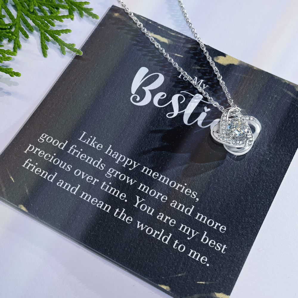 To My Bestie Necklace Gift For Her On Christmas You Are My BFF Jewelry Gift Idea