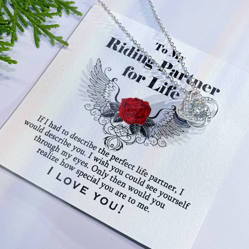 To My Riding Partner for Life Necklace From Husband, I Love You Gift Necklace Girlfriend, My Wife Gift Necklace My Wife, Gift for Her Luxury Jewelry Necklaces styles On Birthday, Xmas, Anniversary