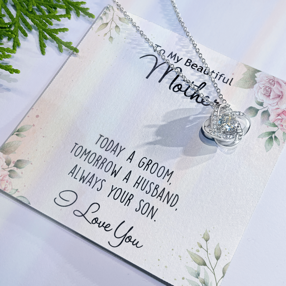 Mother's Day Necklace Gift For Her, To My Mom Necklace From Daughter, Beautiful Mother Love Knot Necklace Gift For Mom mazing Mom, Bonus Mom On Mothers Day, Anniversary, Birthday, Jewelry For Mother