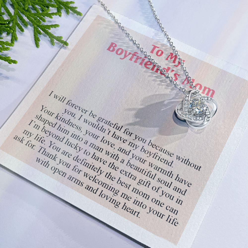 To My Boyfriend's Mom Necklace From Girlfriend, Gift Necklace for My Boyfriend's Mom On Mothers Day, Christmas, Anniversary, Mother's Day Necklace Gift For Boyfriend's Mom, Jewelry For Her
