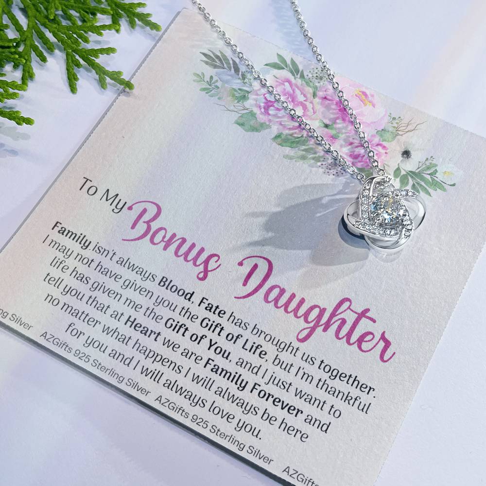 To My Bonus Daughter, Bonus Daughter Necklace, Step Daughter Necklace, Gifts For Stepdaughter, Gifts For Bonus Daughter, Bonus Daughter Gifts, Step Daughter Jewelry Gift For Girls, Little Girl