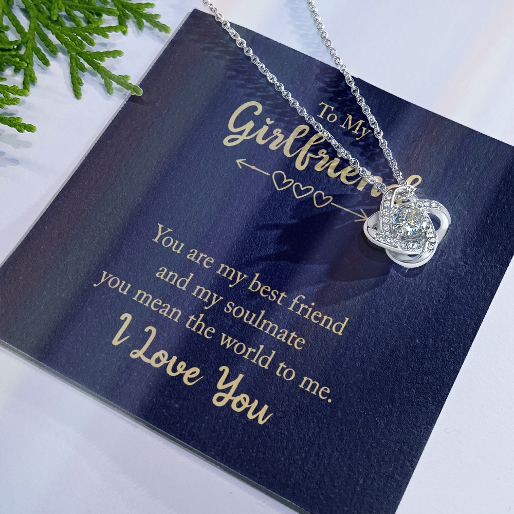 To My Girlfriend Knot Necklace From Boyfriend My Friend My Soulmate Gift On Xmas