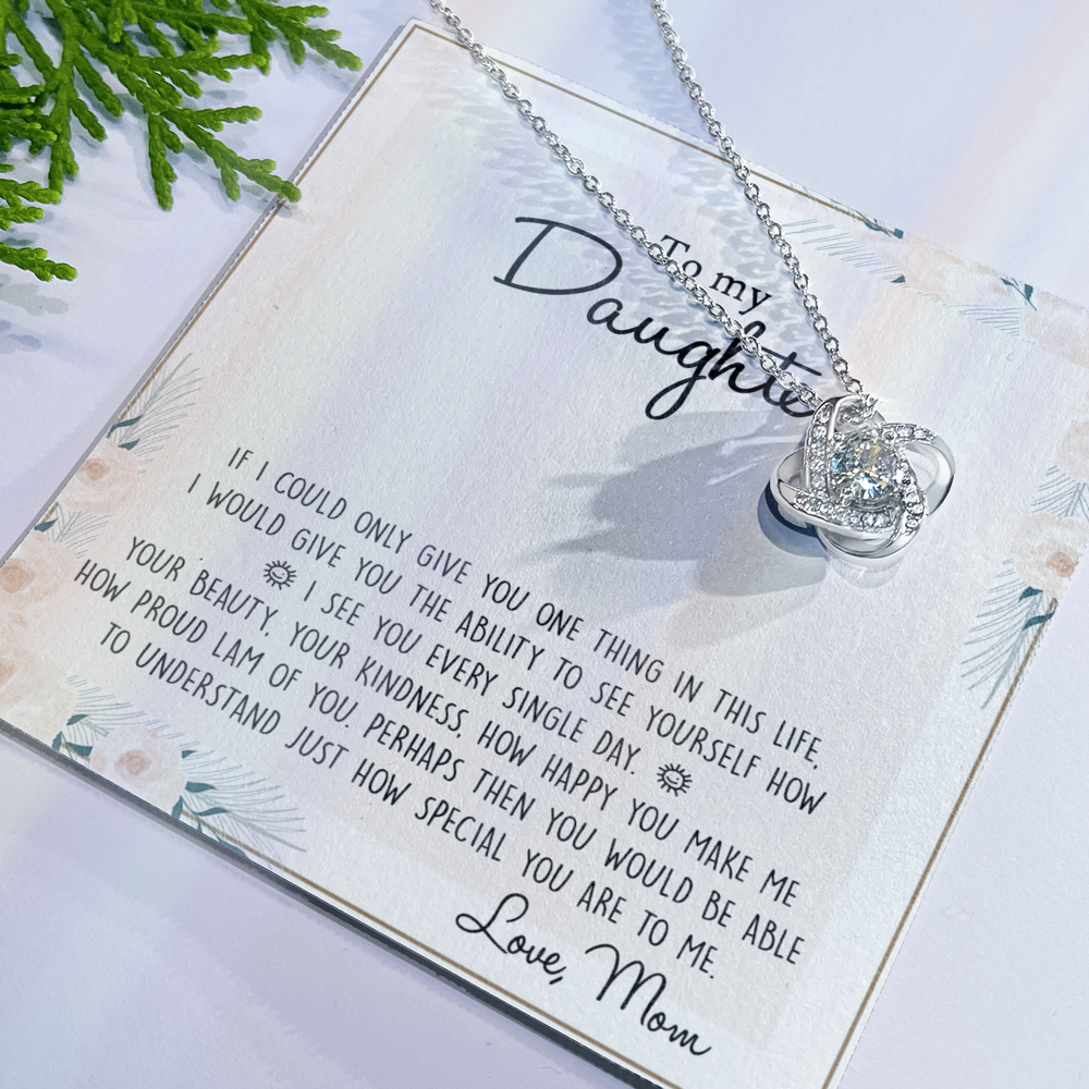 Daughter Gift From Mom Mother To My Daughter Necklace from Mom Gift for Daughter Jewelry Necklace Meaningful Jewelry Personalized Necklace For Daughter, Jewelry Gifts For Women Girls Her
