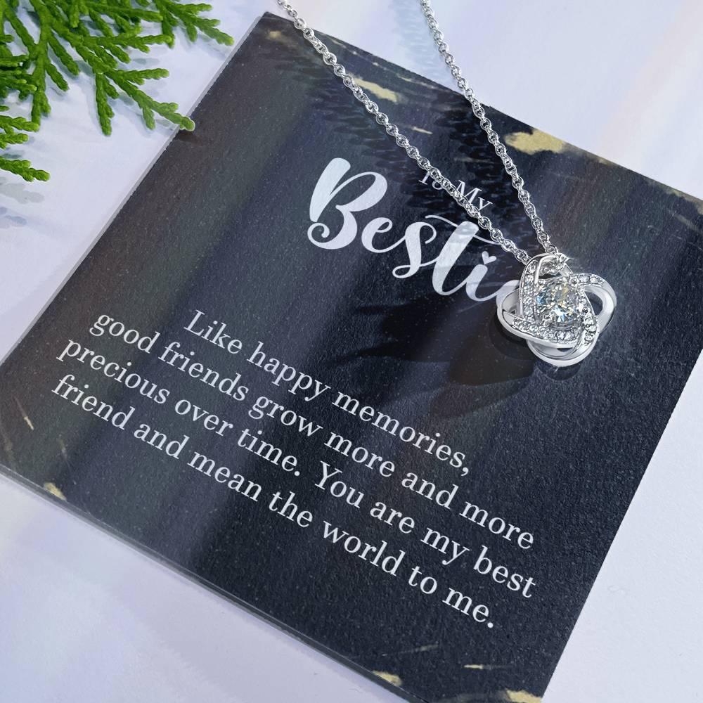 To My Bestie Necklace Gift For Her On Christmas You Are My BFF Jewelry Gift Idea