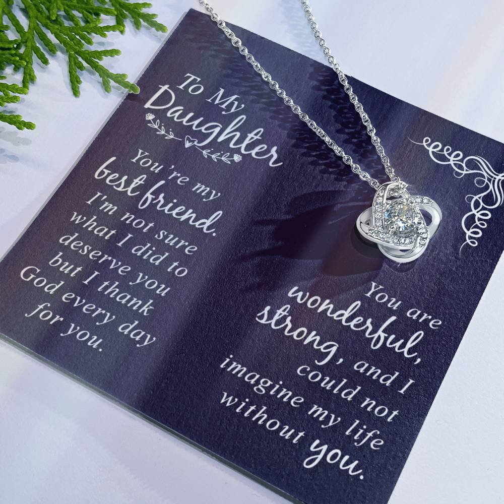 Daughter Gift Necklace - Mother And Daughter Necklace, Birthday Gifts For Daughter, To My Daughter Necklace From Mom, Jewelry Gift For Girls, Daughter On Birthday, Graduation Gift, Christmas
