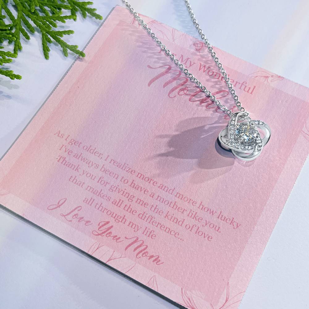 To My Mom Necklace From Son, My Wonderful Mother And Son Necklace Gift For Mom, Jewelry For Women, Wonderful Mom Gift Necklace, Gifts for Mom on Birthday Mother's Day Wedding Valentine Christmas