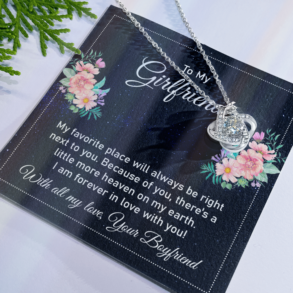 Boyfriend And Girlfriend Gift Jewelry, To My Girlfriend Necklace From Boyfriend