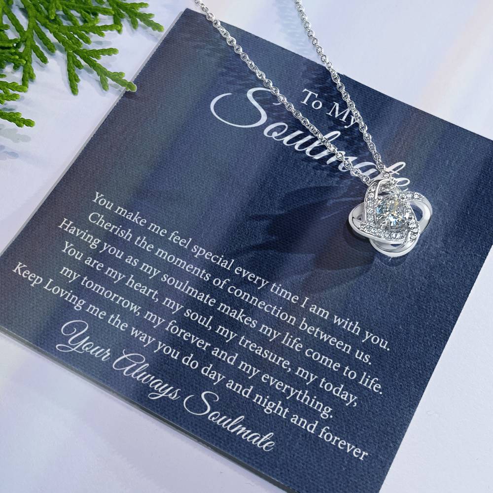 Soulmate Jewelry, Gift Necklace And Box Soulmate Gift Necklace, My Soulmate Necklace, Soul Mates to My Soulmate Gift Necklace From Husband, Soul Mate Necklaces, To My Beautiful Soulmate Necklace