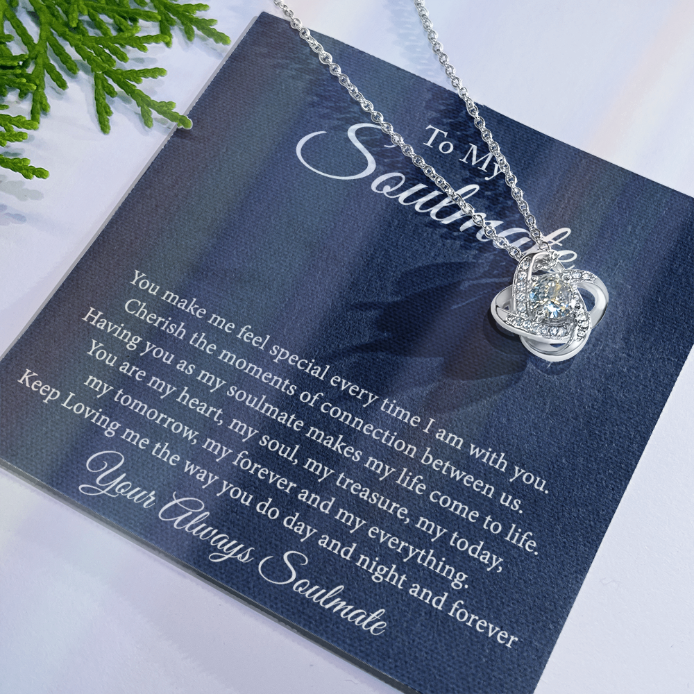Soulmate Jewelry, Gift Necklace And Box Soulmate Gift Necklace, My Soulmate Necklace, Soul Mates to My Soulmate Gift Necklace From Husband, Soul Mate Necklaces, To My Beautiful Soulmate Necklace