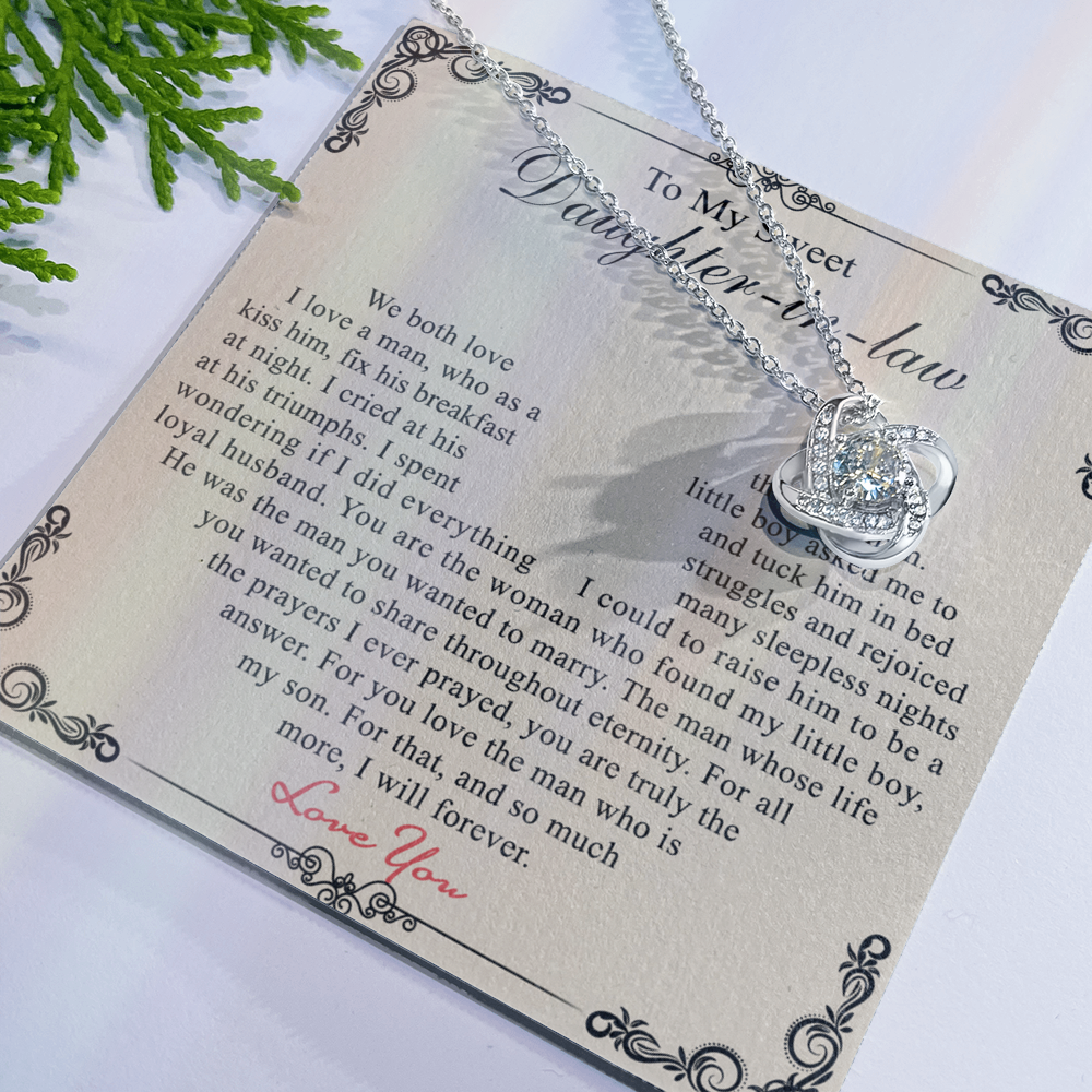 Daughter In Law Gift Necklace - To My Daughter In Law Necklace From Mother In Law, Gifts For Daughter In Law On Wedding Day, Graduation Gift, Christmas Jewelry Gifts For Future Daughter In Law