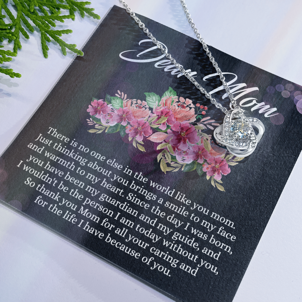 Dear Mom Gift Necklace, To My Mom Necklace From Daughter, Thank You Mom Necklace, Jewelry Gift For Mom On Mother's Day, Anniversary, Birthday Gift Jewlry For Women, Mother And Daughter Necklaces