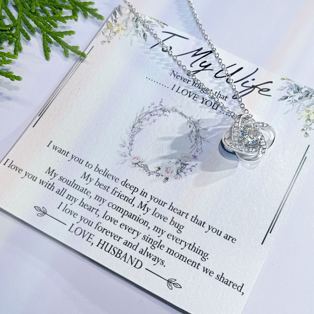 To My Wife Necklace, Necklace For Wife From Husband, To My Soulmate Necklace For Women, Soulmate Jewelry For Wife Beautiful Soulmate Gifts For Her Girlfriend Necklace Future Wife Gift Necklace