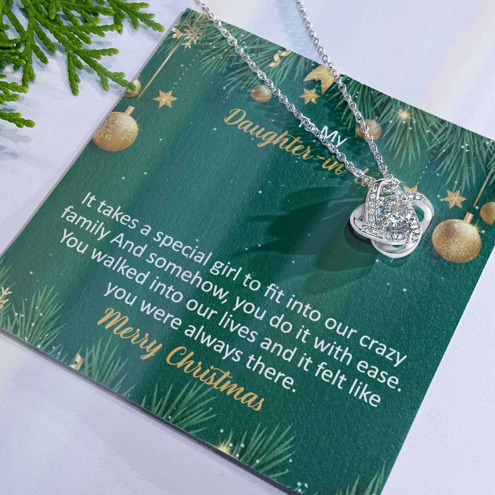 To My Daughter-In-Law Necklace Gift from Dad And Mom To Daughter-InLaw Christmas