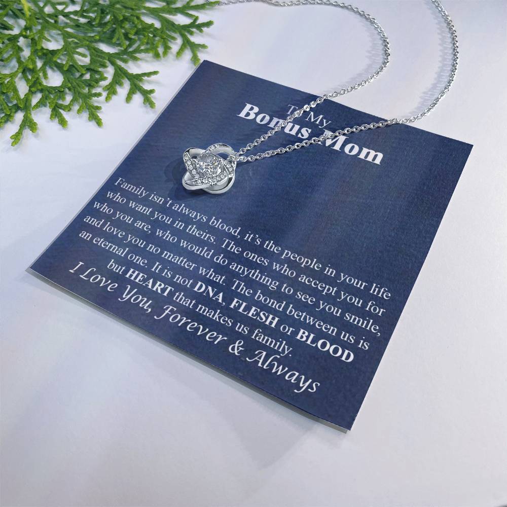 To My Bonus Mom Necklace Gift for Bonus Mom On Mother's Day Necklace For Stepmom
