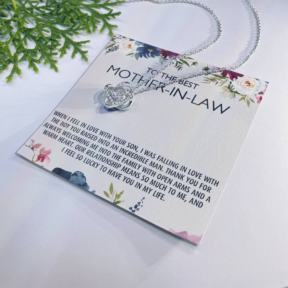 To My Mother-In-Law Gift Mothers Day Gift Necklace Mother-In-Law Gifts Jewelry Love Knot Necklace 6323