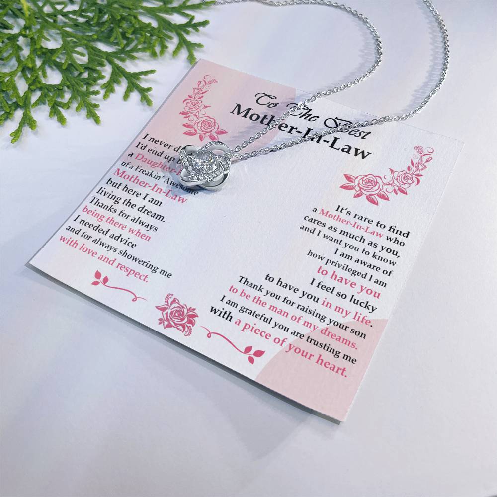 Gift For Mother-In-Law Jewelry Mothers Day Gift Love Knot Necklace Mom Gift Love Knot Necklace 6323