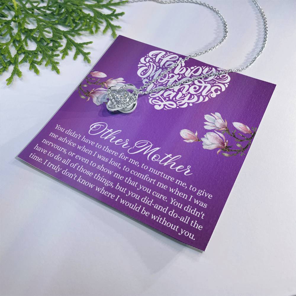 Happy Mother Day Necklace, Other Mother Love Knot Necklace Gift From Daughter, Mother And Daughter Gift Necklace Personalized Gift Necklace For Mother Pendant, Love Knot Necklace Gift For Women Love Knot Necklace 6323