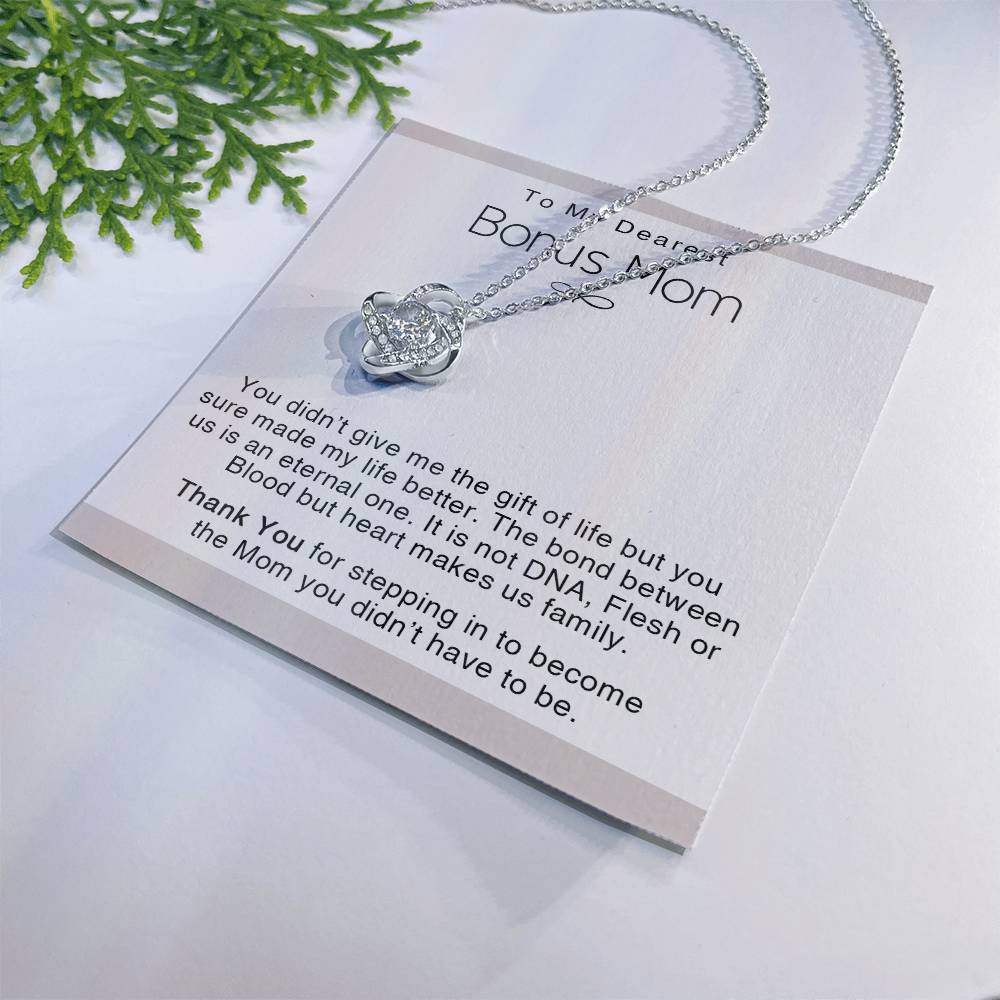To My Dearest Bonus Mom Necklace Gift Mother's Day Gift Necklace Bonus Mom Gift