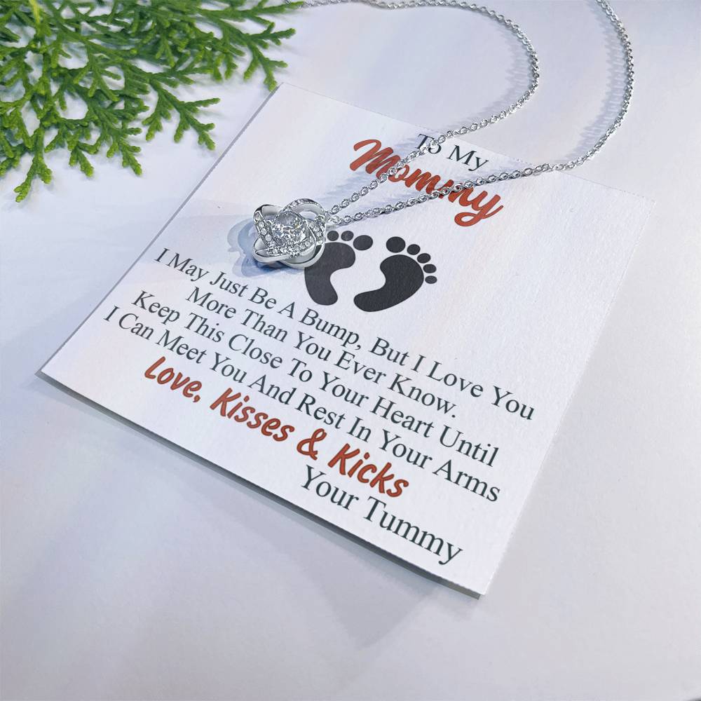 To My Mommy Love Knot Necklace Trendy Gift for First Time Mom Gifts for Family Love Knot Necklace 6323