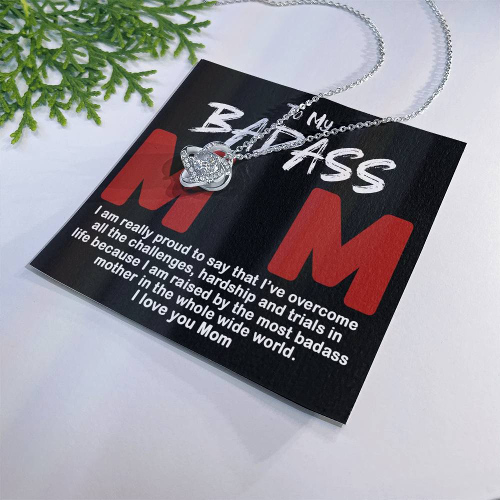 To My Badass Mom Necklace Badass Mom Gift, Jewelry For Step Mom On Mother's Day