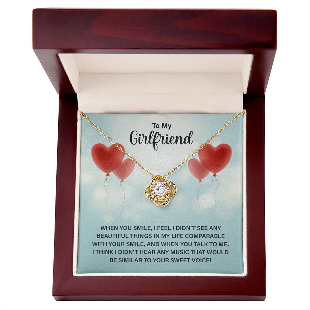 Girlfriend Gift Jewelry For Her, To My Girlfriend Necklace From Boyfriend Xmas
