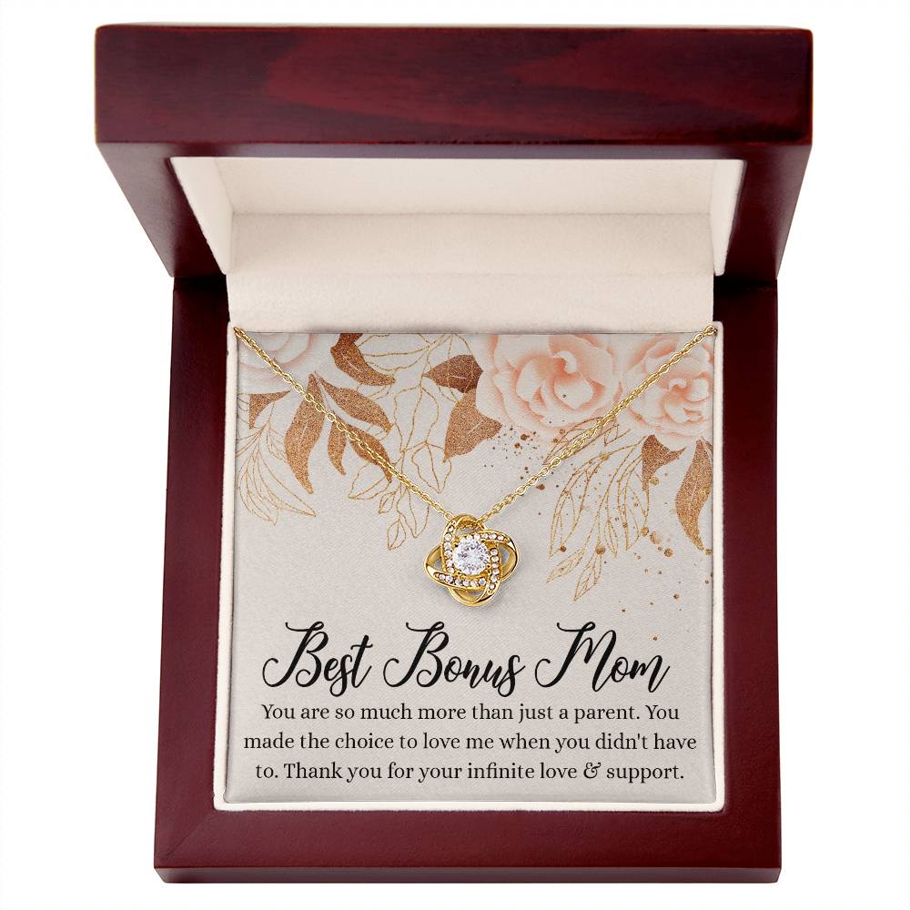 To My Bonus Mom Necklace From Daughter, Bonus Mom Gifts from Bonus Daughter, Necklace Gifts for Bonus Mom, Mother And Daughter Necklace Gift For Mom, Bonus Mother Gift Necklace Jewelry For Women
