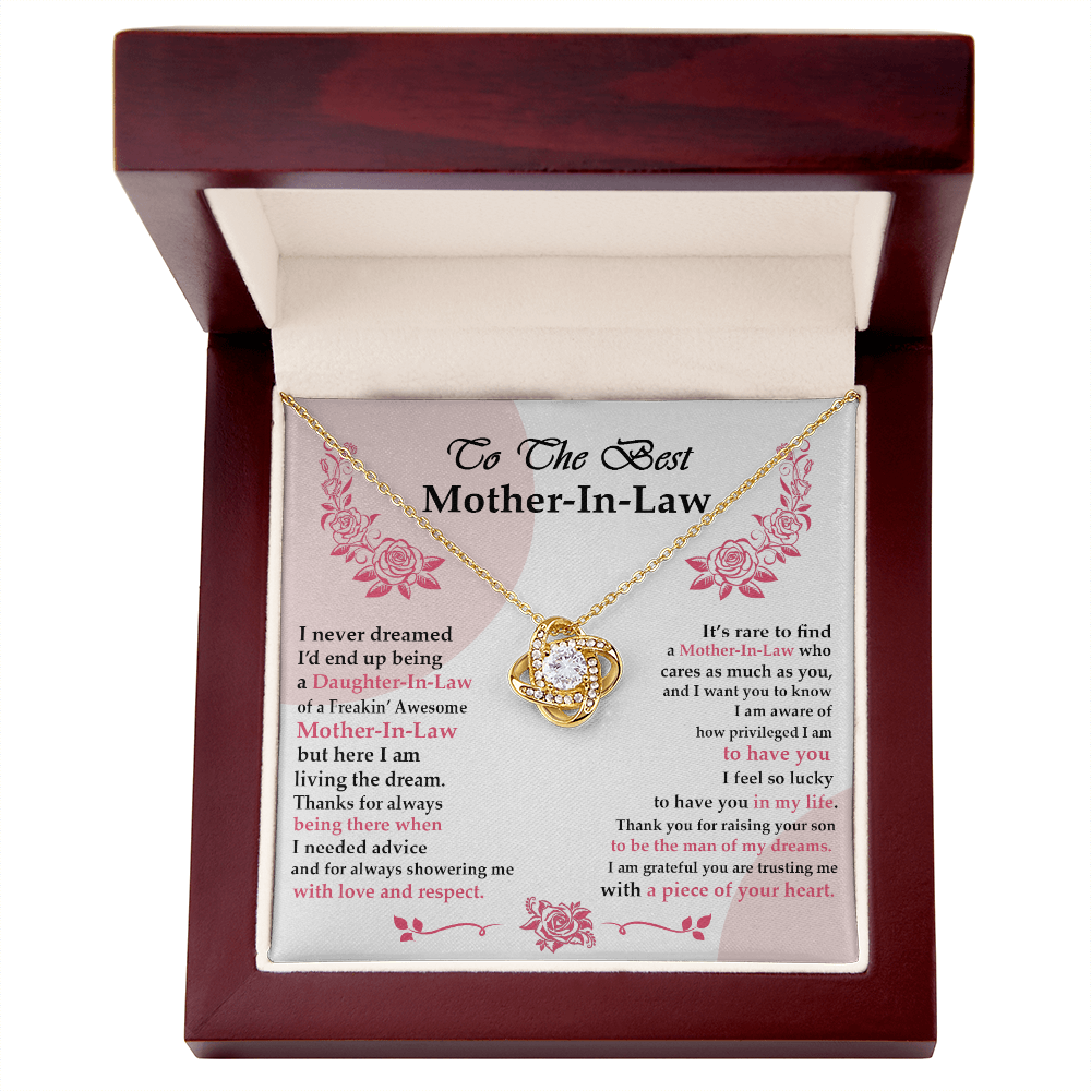Gift For Mother-In-Law Jewelry Mothers Day Gift Love Knot Necklace Mom Gift