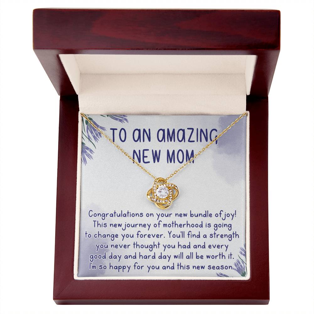 To An Amazing New Mom Necklace, Gift Necklace for New Mom, Congratulations Necklace For New Mom, To My New Mom Necklace From Daughter, Son, Mother Daughter Necklace, New Mom Necklace Gift For Wom