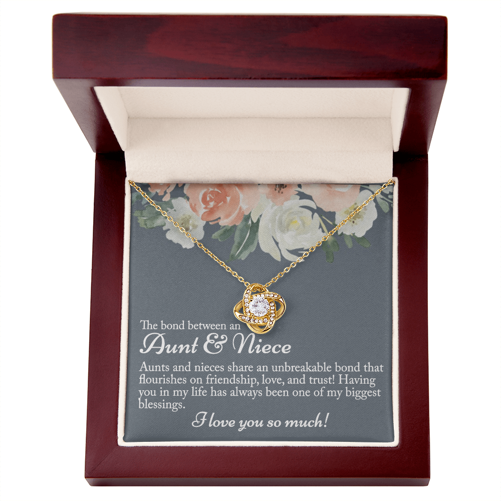 Aunt Gifts Necklace, The Bond Between An Aunt Love Knot Necklace, Gifts Necklace for Aunt Gifts from Niece, Necklaces for Women, Aunt Niece Necklace Gifts for Aunt Niece Stepmother Daughter