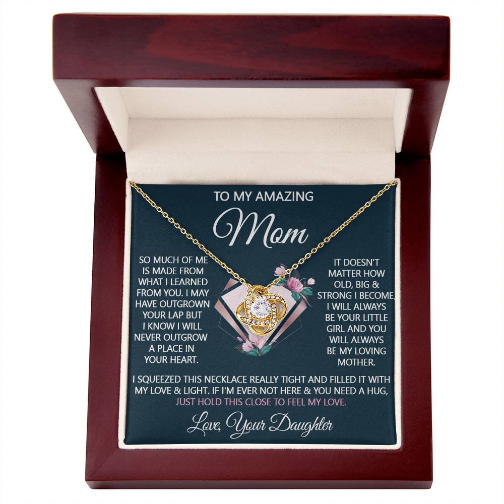 To My Amazing Mom Necklace From Daughter, Amazing Mom Gift Necklace On Birthday Gift, Anniversary, Mother's Day, Jewelry Gift For Women, Bonus Mom, Mother And Daughter Necklaces Gift For Her